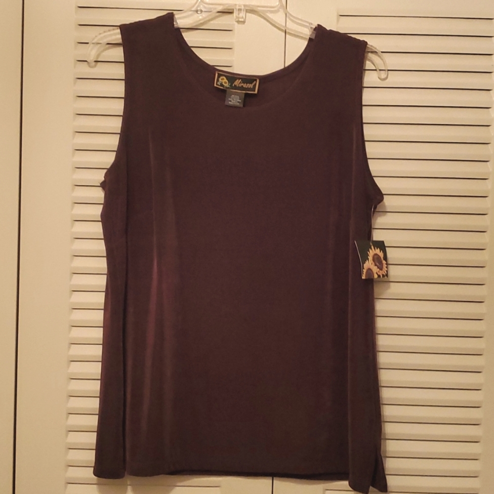 SALE: New ladies chocolate brown tank top